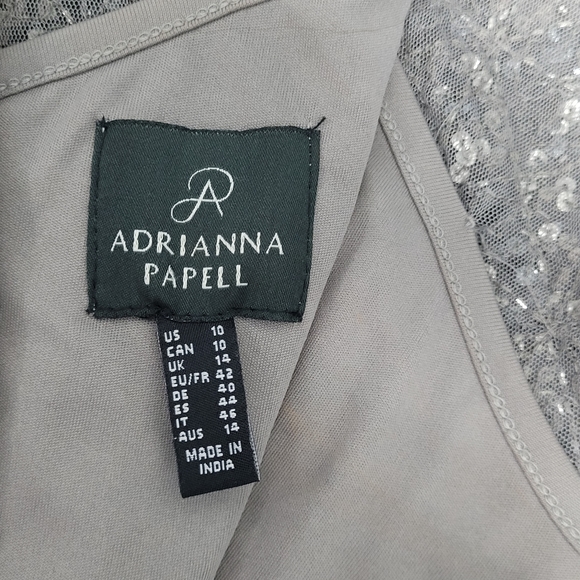 Adrianna Papell Fitted Sequin Mid-length Dress - Picture 11 of 14